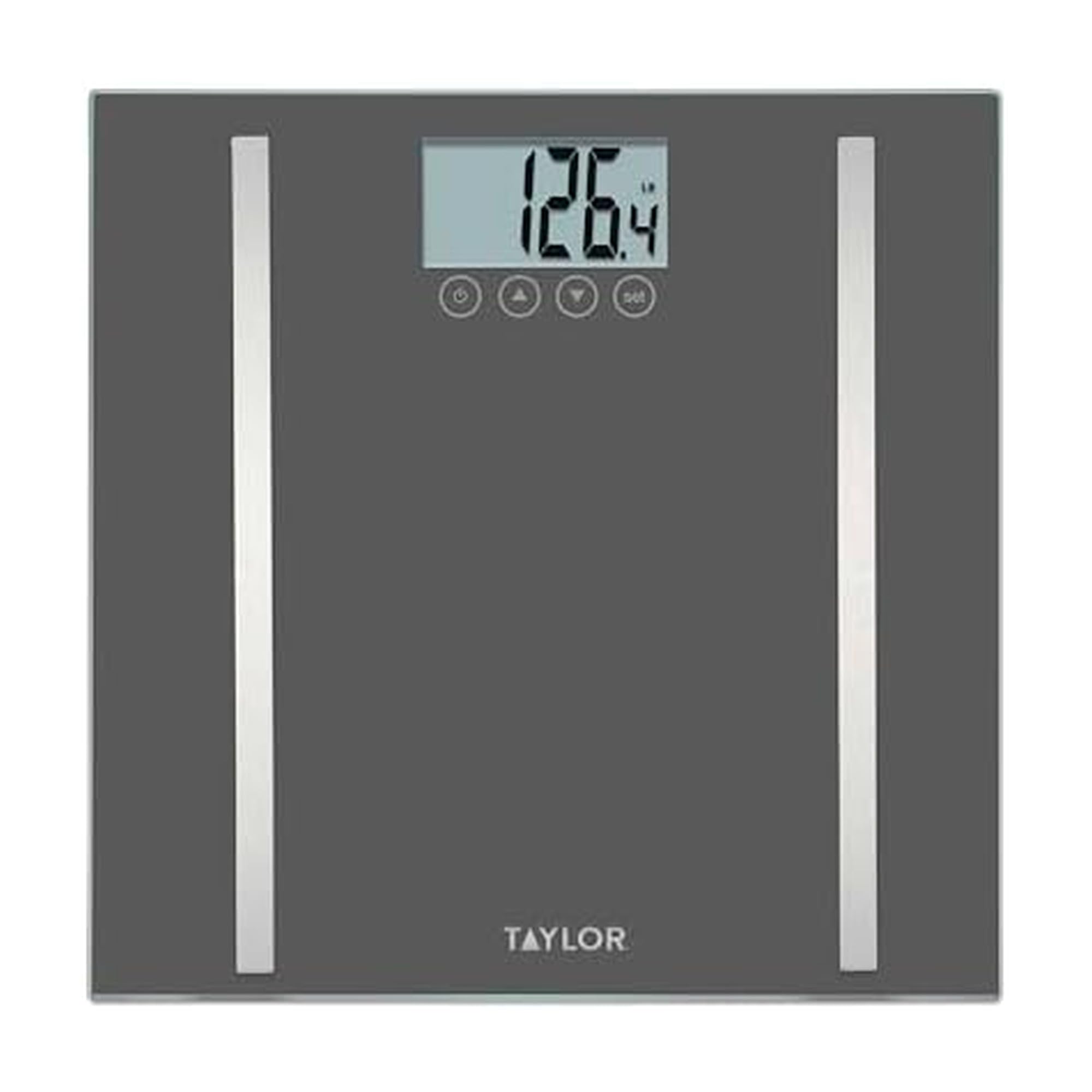 Taylor Digital Body Composition Scale, Bathroom Scale for Body Weight, Measures Body Fat, Body Water & Muscle Mass, 8 User Recognition, Normal & Athlete Modes, 400 lb Capacity, Black