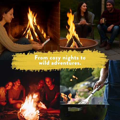 FireSTARTERZ 100% Beeswax Fire Starters - Natural & Waterproof (10 Pack)
