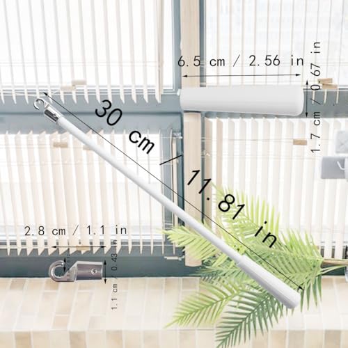 Zucosue 2-Pack 12-Inch Vertical Blinds Stick Replacement Wands