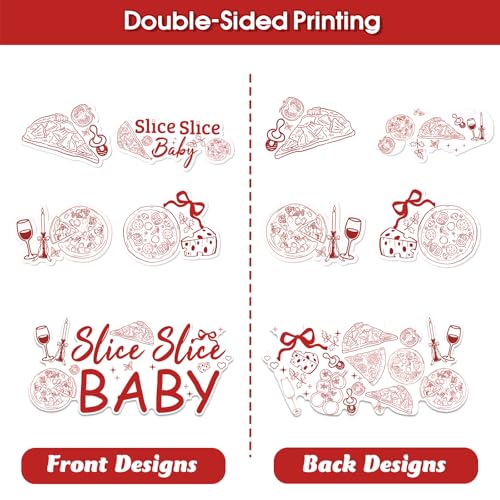Pizza Themed Cake Topper Set – 13 Pcs for Baby Showers & Parties