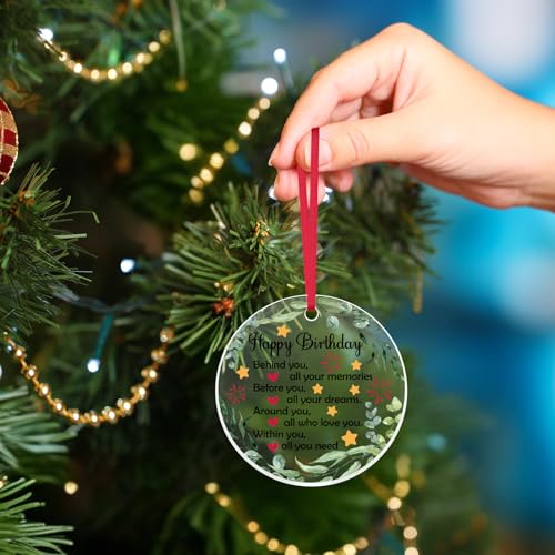 Inspirational Christmas & Birthday Gift Ornament for Women & Men - Friendship Decor