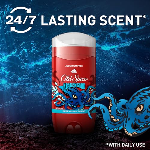 Old Spice Aluminum Free Deodorant for Men, Krakengard Deep Ocean Scent, 1.8 oz