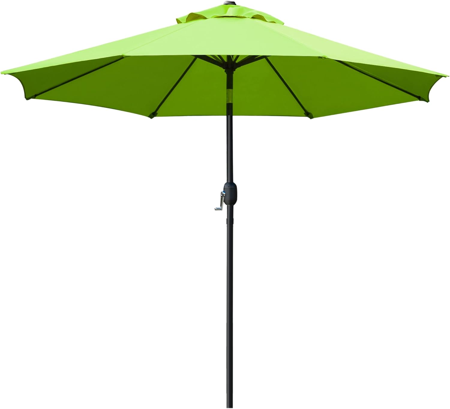 Sunnyglade 9' Patio Umbrella - Durable Outdoor Table Umbrella with 8 Sturdy Ribs | Grass Green