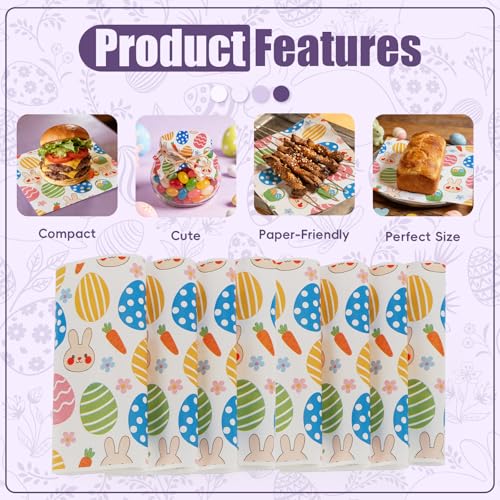 100 Wax Paper Sheets 7x7 Inch - Non-Stick Deli Paper for Food