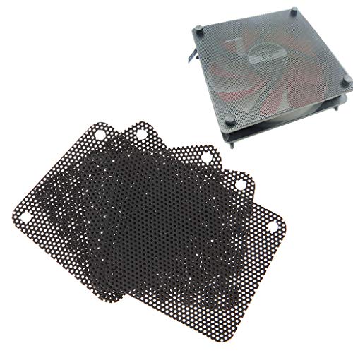 5PCS PC Fan Dust Filter Mesh Cover, 40mm Cuttable PVC Computer Case Guard