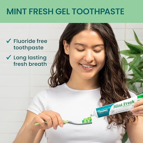 Himalaya Mint Fresh Herbal Gel Toothpaste 6.17 oz Fluoride-Free