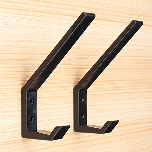 2-Pack Wall-Mounted Helmet Holders - Durable Plastic Hooks for Gear