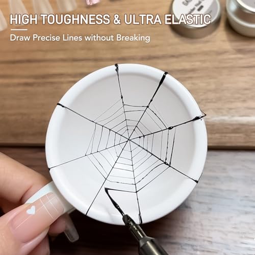 GAOY Clear Spider Gel for Nail Art - 5g Elastic Painting Polish