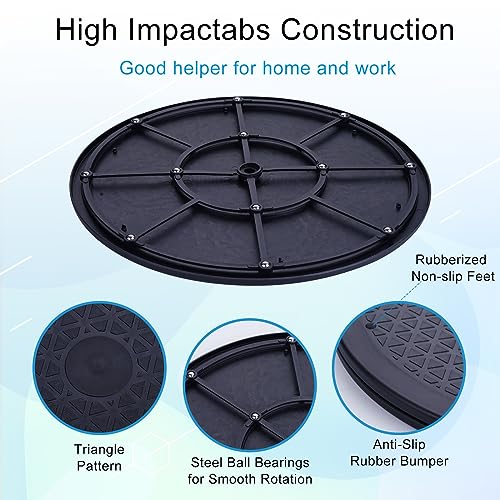 Eichzer 12 Inch Lazy Susan Turntable Organizer - Heavy Duty Swivel Stand