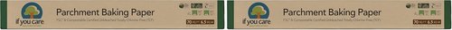 If You Care Unbleached Parchment Baking Paper Roll - 70 Sq Ft | Chlorine Free & Greaseproof | Pack of 2
