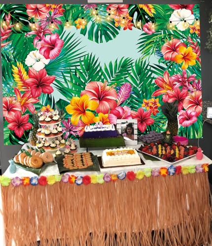 Tropical Palm Leaves Backdrop for Summer Parties - 7x5FT Vinyl