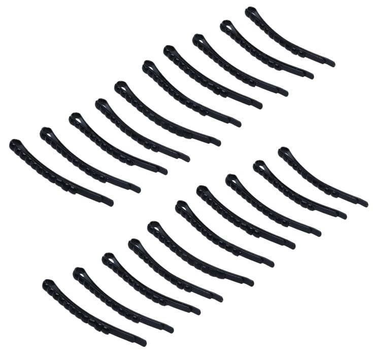 Black Rhinestone Bobby Pins - Sparkly Crystal Hair Pins (20 Pack)