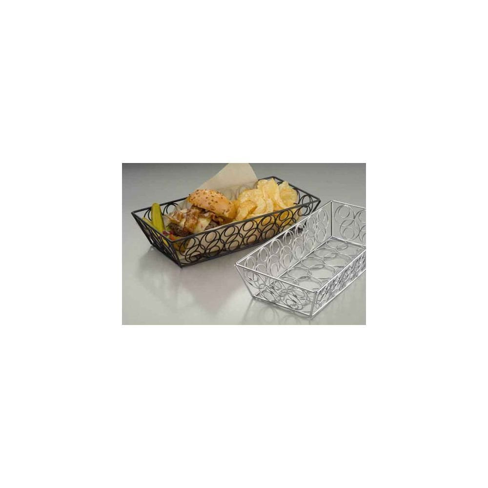 American Metalcraft LDLB2613 Baskets, 13" Length x 6" Width, Black,Large