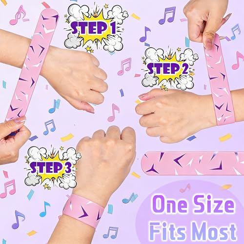24 Pcs Kpop Slap Bracelets - Fun Party Favors & Gifts