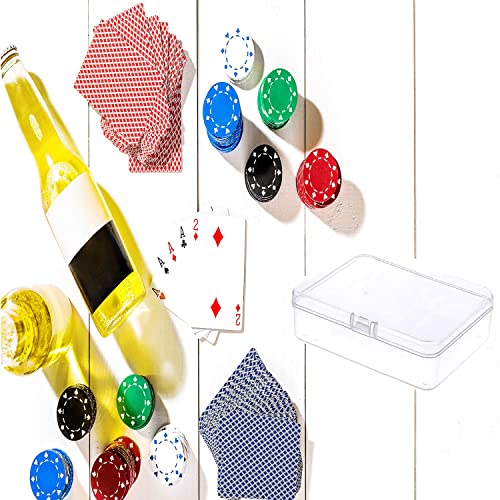 Mini Plastic Storage Containers - 6 Pcs Rectangle Boxes for Crafts