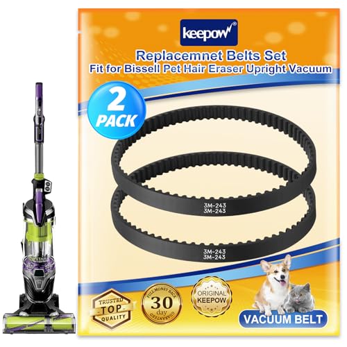 KEEPOW Replacement Belt Set for Bissell Pet Hair Eraser Vacuum