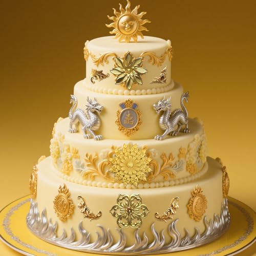 Baroque Silicone Molds Set of 4 for Cake Decoration & Clay Art