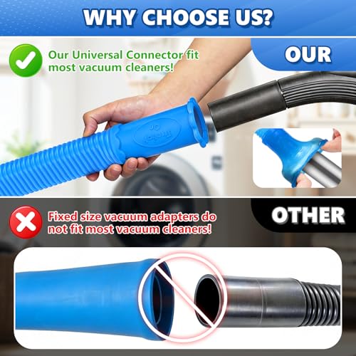 Sealegend 2-Pack Dryer Vent Cleaner Kit, 31.5" Vacuum Attachment (Blue)