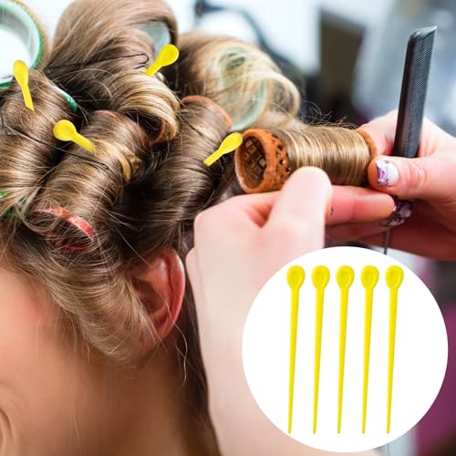 Pndeyo Plastic Hair Roller Picks Locking Pins for Curling Styling