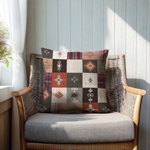 Southwestern Geometric Throw Pillow Covers - Set of 2, 18x18