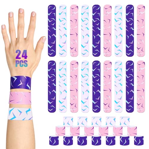 24 Pcs Kpop Slap Bracelets - Fun Party Favors & Gifts