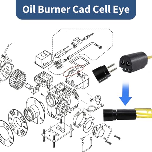 Cad Cell Flame Sensor for Beckett, Carlin, and Wayne Oil Burners