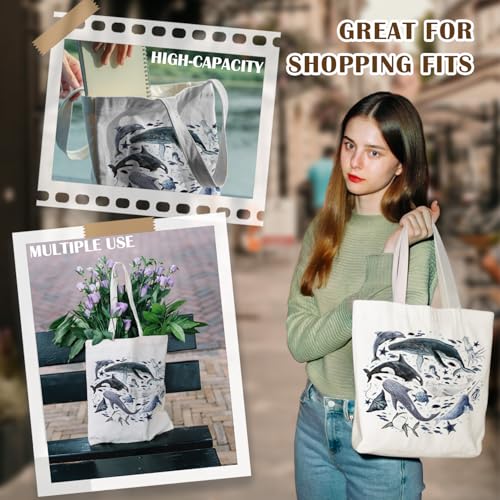 Marine Ocean Beach Tote Bag for Women - Reusable Shopping Bag