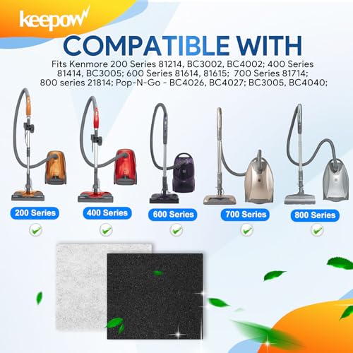 KEEPOW 10-Pack CF-1 HEPA Filter Replacement for Kenmore Vacuums