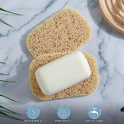 4-Pack Non-Slip Soap Saver Pads for Bar Soap - Self-Draining & Easy to Clean