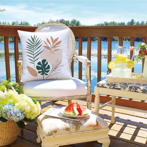Tropical Velvet Pillow Covers 18x18 Inch - Double Sided Beach Decor