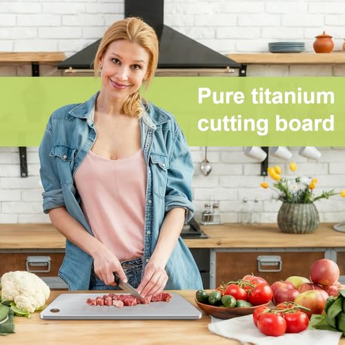 BLOCE Mini Titanium Cutting Board - Durable Non-Stick Metal Chopping Block
