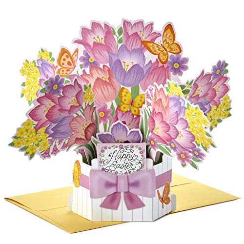 Hallmark 3D Pop-Up Easter Card with Bouquet of Flowers