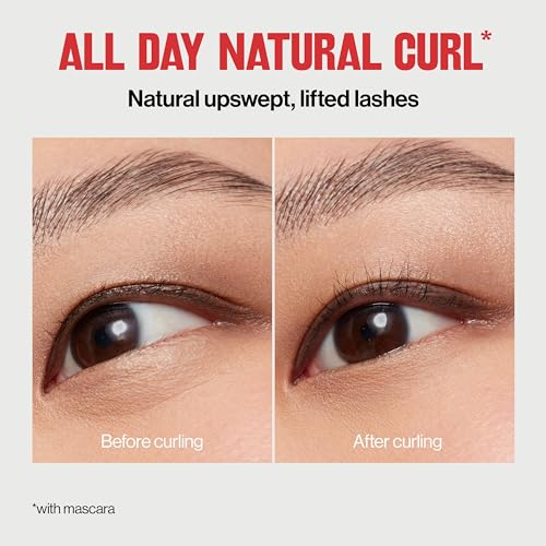 Revlon Natural Curl Eyelash Curler with Silicone Pad & Replacement Pad