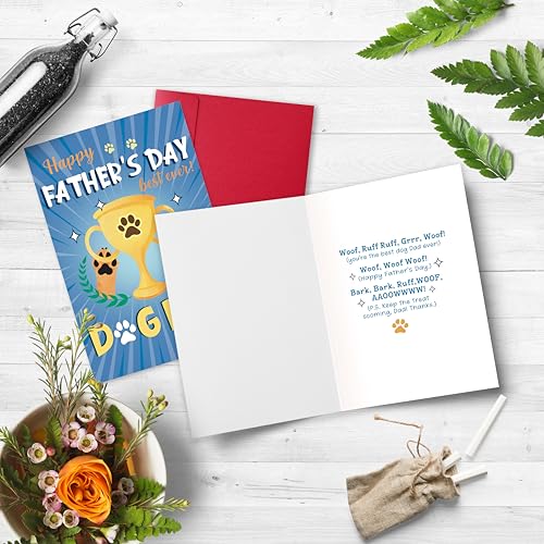 Funny Father's Day Card for Dog Dad - Cute Pet Card Gift