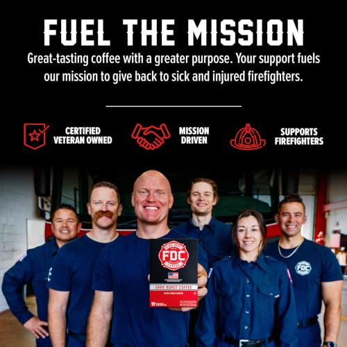 Fire Department Coffee Dark Roast K-Cup Pods - 12 Single Serve