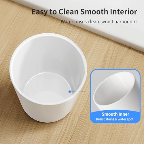 GONGQIN Reusable Toothbrush Cup 13.75oz with Non-Slip Pad - 2Pcs