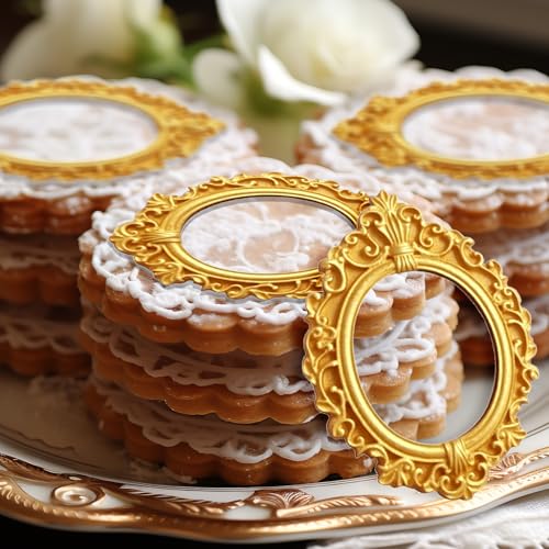 Silicone Photo Frame Molds Set for Cake & Clay Crafts - 4 Pcs
