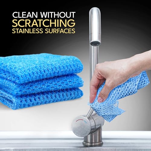 The Crown Choice Non-Scratch Dish Scrubber Sponge - 10x10 Inches