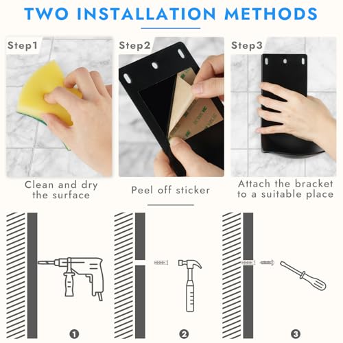 Wall Mount Drip Tray for Soap Dispenser - Black, Easy to Clean