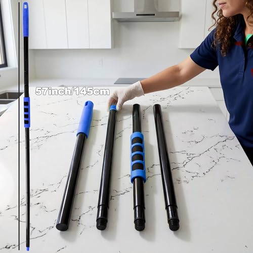 57 Inch Heavy Duty Mop & Broom Handle with EVA Foam Grip