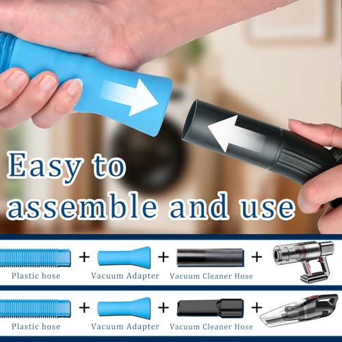 Dryer Vent Cleaner Kit - Universal Vacuum Attachment & Lint Remover Brush