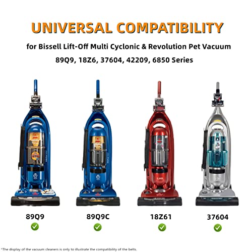 JEDELEOS Replacement Belts 3200 for Bissell Pet Vacuums - Pack of 2
