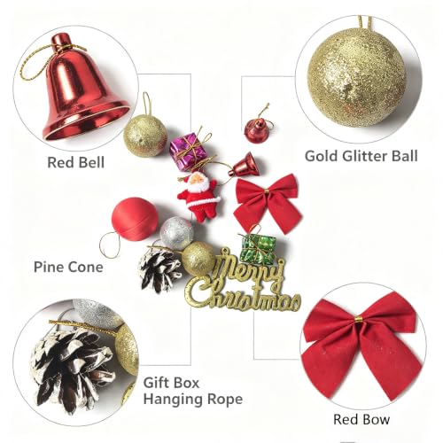 12 Pack Christmas Hanging Ornaments for Tree Holiday Party Decor