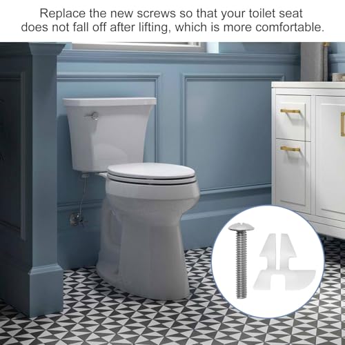 TNITRIB Toilet Seat Bolts for Kohler 1133024 Hardware Pack - 1/4 Inch