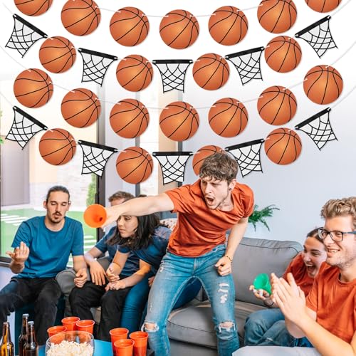 Tinoaly 4-Piece Basketball Party Banner Set Pre-Strung Sports Decor