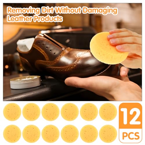 Natural Cellulose Kitchen Sponges - 12 Pack Eco-Friendly Dishwashing Sponges