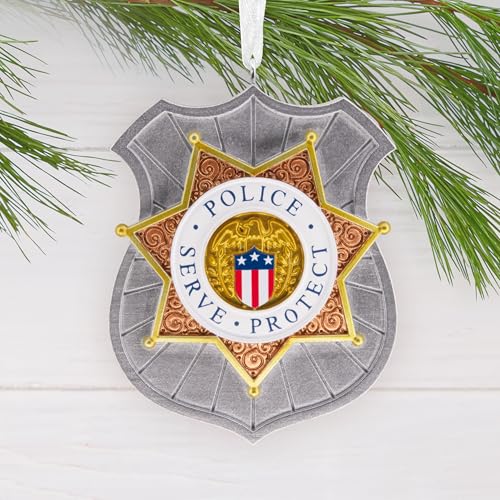 Hallmark Police Badge Christmas Ornament - Law Enforcement Gift