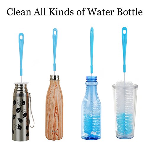ALINK Blue 16-Inch Long Bottle Cleaning Brush for Narrow Neck Bottles