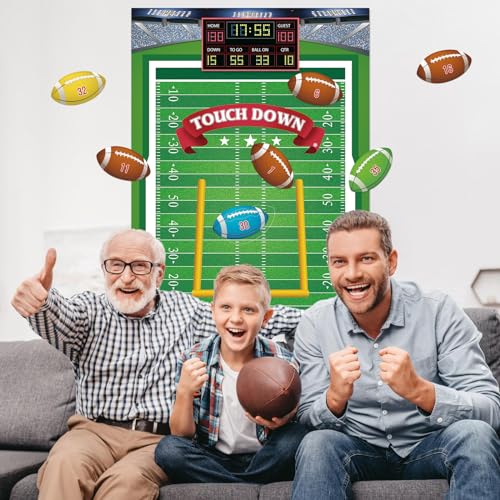 Pin the Football Game for Kids - Football Party Decorations Set