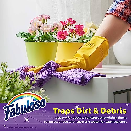 Fabuloso Microfiber Cleaning Cloths - Lint-Free, 13x13, 8 Pack